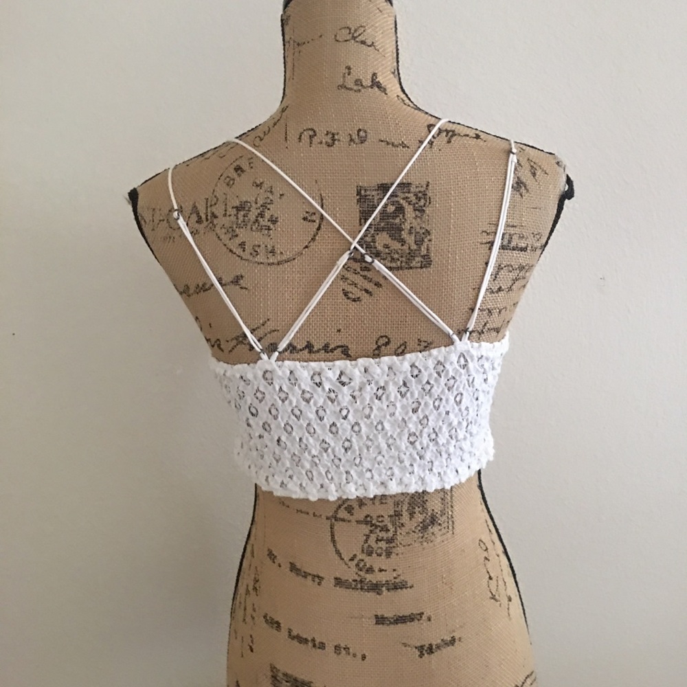 Free People One Adella white bralette - EBay - Picture 15 of 15